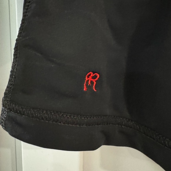 Ruby‎ Ribbon Fully Lined Shapewear Scoop Neck Black Jersey Knit Blouse Large - Picture 3 of 6